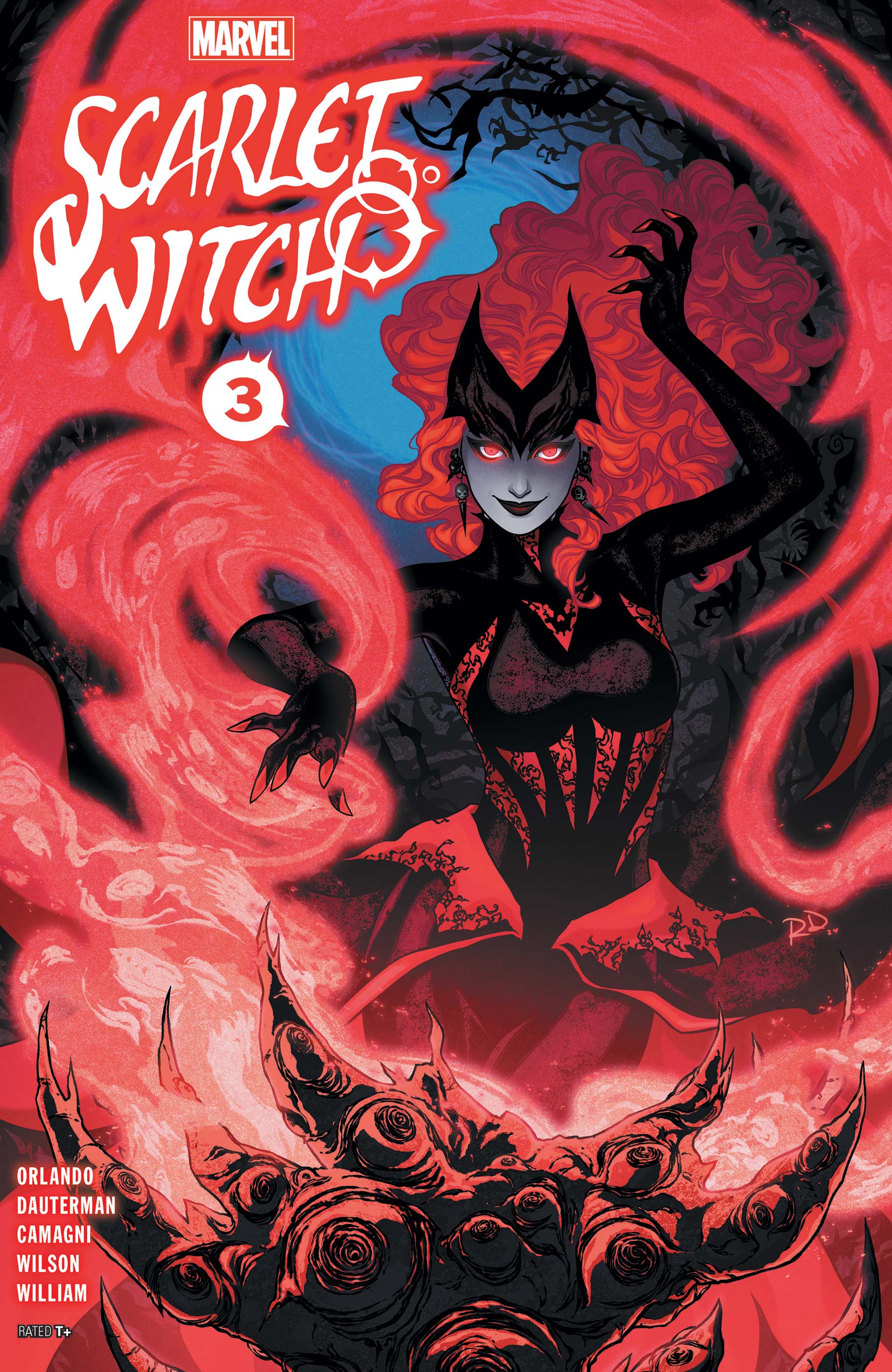 Scarlet Witch Comics Illustration